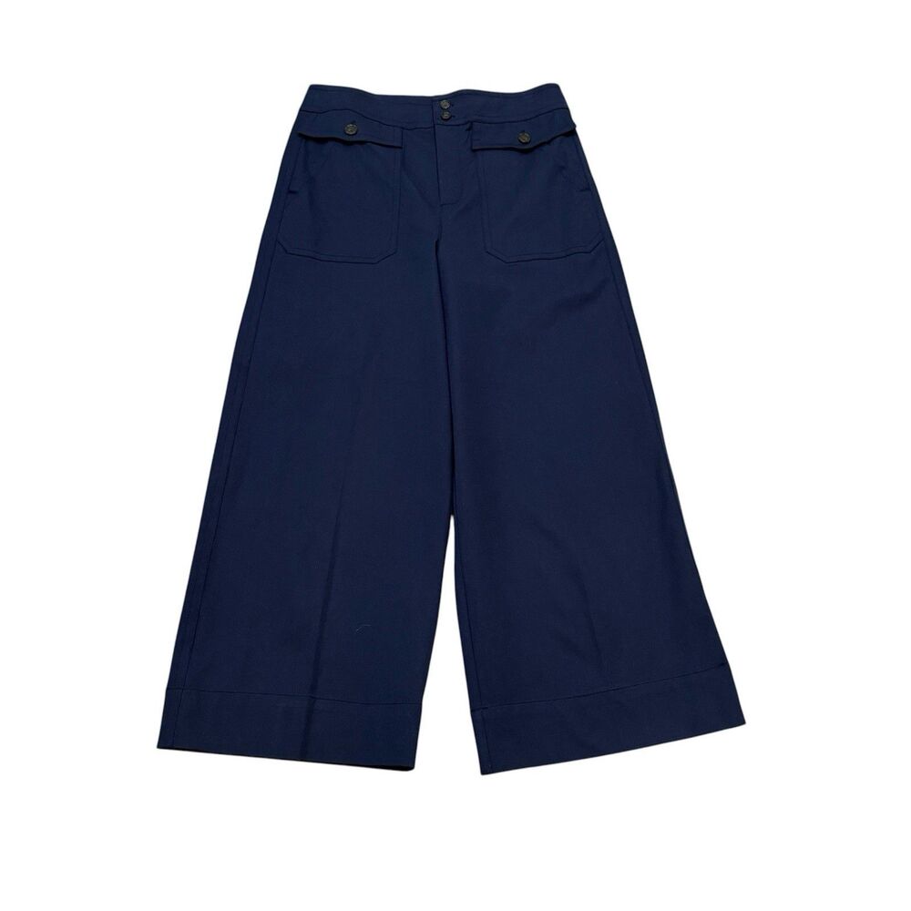 J. Crew Officer Pant In Bi-stretch Cotton Navy Size 12